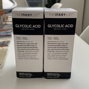 The Inkey List - Glycolic Acid toner bundle (lot of 2 items)